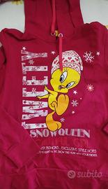 Felpa con cappuccio Tweety Looney Tunes - Tg M