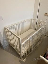 Lettino ikea Gulliver+materasso