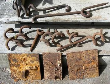 Lotto scavo piastre e paletti Italia ww1