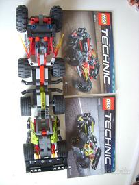 Due Lego technic 42072 + 42073 auto a retrocarica