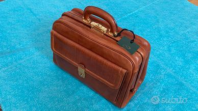 Cartella in vera pelle vintage anni 90