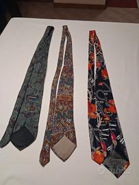 n.3 cravatte firmate 100% seta