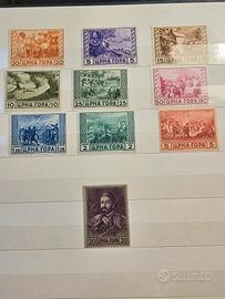 serie francobolli colonie italiane Montenegro 1942