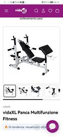 Panca multifunzione per fitness 
