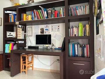 Armadio cameretta, libreria e panca