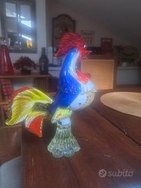 gallo in vetro di murano
