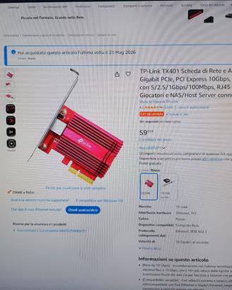 scheda di rete tp-link pci 2,5gb