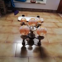 Mensola, lampadario e luci per specchio