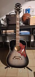 Epiphone Dove studio trans ebony Limited