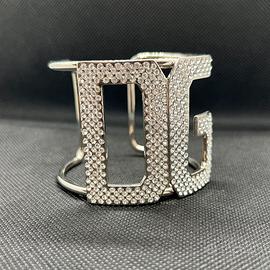 Bracciale Dolce&Gabbana in metallo e cristalli D&G