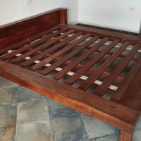 LETTO ETNICO LEGNO MASSELLO