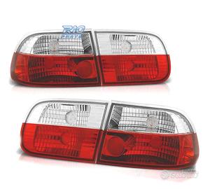 FANALI HONDA CIVIC 91-95 3D ROSSO BIANCO LEX