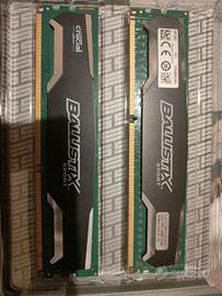 Crucial ballistix 8gb DDR3 1600 nuove 