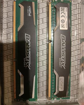 Crucial ballistix 8gb DDR3 1600 nuove 