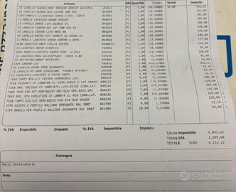 Materiale STOCK lavelli stufa