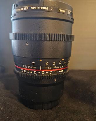 Obbiettivo Samyang VDSL cine 85mm T1.5 M4/3 Mount