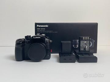 GH4 Lumix + Adattatore m4/3 to Canon EF+ Batterie