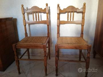 Coppia di sedie vintage 