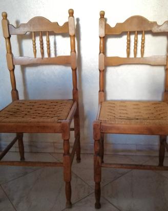 Coppia di sedie vintage 