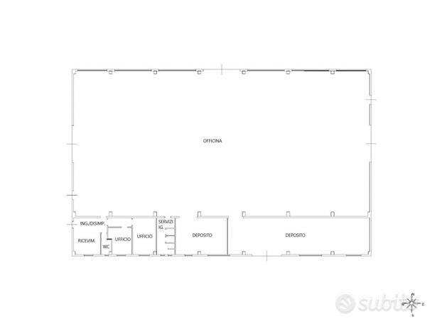 Capannone industriale con area pertinenziale