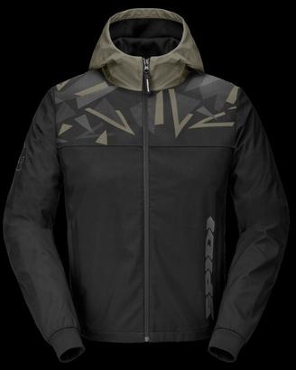 Giacca in Tessuto Spidi Hoodie Evo Sport VERDE MIL