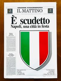 Il Mattino ristampa primo scudetto del  Napoli