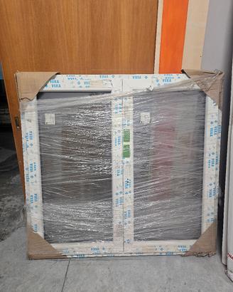 finestra PVC 2 ante 149x141 bicolore 