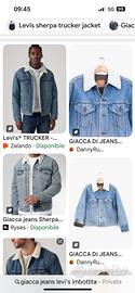 Giacca Jeans Levis Imbottita