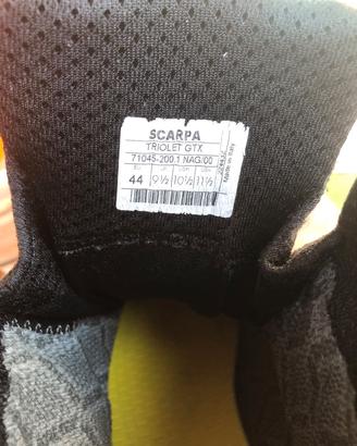Scarponi Scarpa Triolet GTX Gore-Tex taglia 44