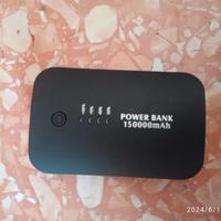 Power bank nero da 150000 mAh