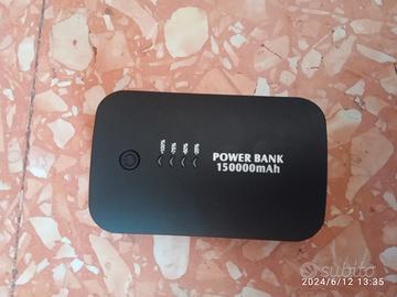 Power bank nero da 150000 mAh