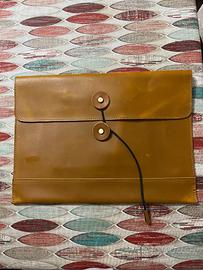 Cartella porta documenti in pelle