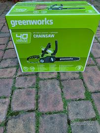 Motosega a batteria greenworks