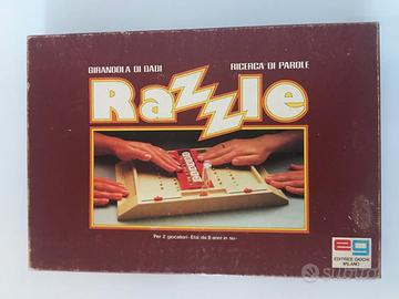 Razzle girandola di dadi di parole EG gioco epoca