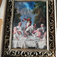 Le Déjeuner de jambon - Lancret - vintage