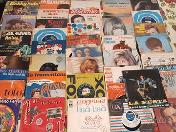 lotto 40 dischi in vinile 45 giri vintage 