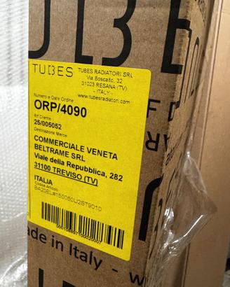 Tubes Radiatori BARRE 150x50 cm Bianco RAL 9010 Te