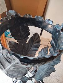 Porta vaso in ferro battuto ( anni 60 )
