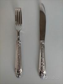 set posate in argento 800