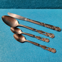 AUTENTICHE 4 Posate Antiche Arabia in acciaio inox