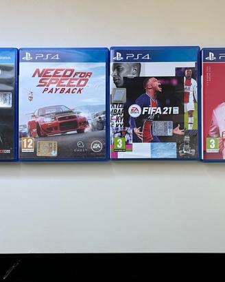Lotto 4 giochi ps4
