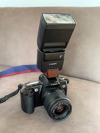 Canon EOS 500 analogica + 2 obiettivi EF + flash