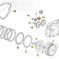 Ingranaggio condotto contralbero Aprilia RS50 Z34 