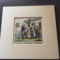 Litografia originale prima metà secolo XIX