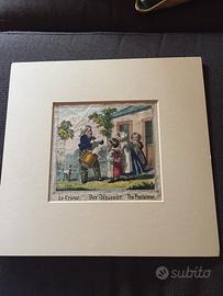 Litografia originale prima metà secolo XIX