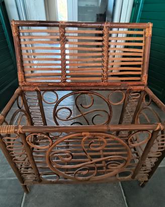 Bauletto in rattan