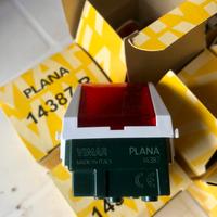 Lotto 12 Spie prismatiche rosso bianco Vimar Plana