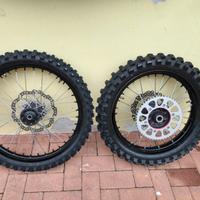 Coppia di ruote originali 21-19 per Honda CR - CRF