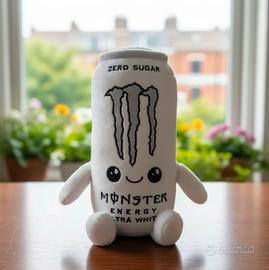 Peluche lattina Monster Energy Ultra White Bianca