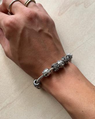 Braccialetto con charms in argento 925